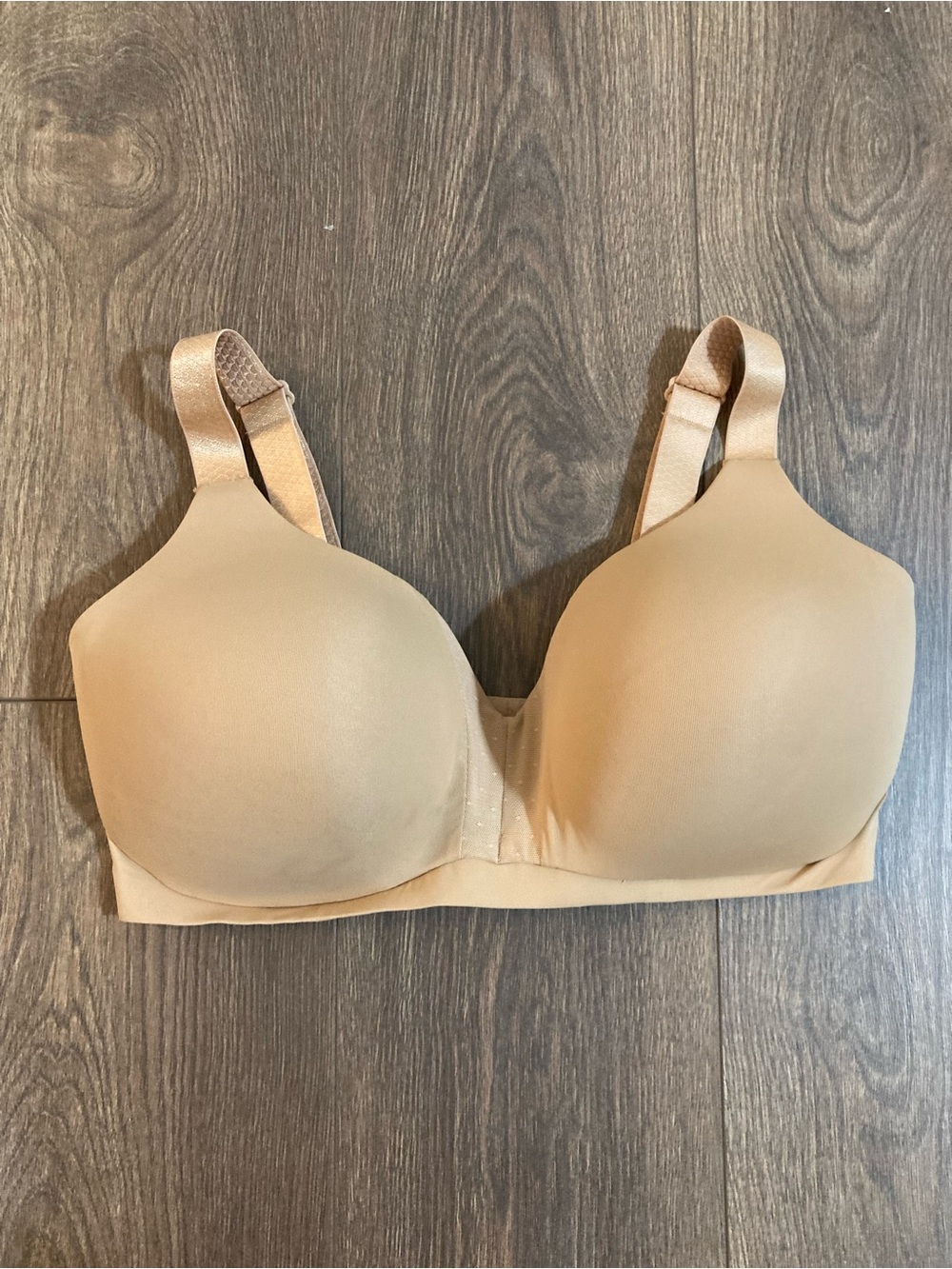 Ambrielle Lightly Lined Wire free Beige Bra Size 36DDD